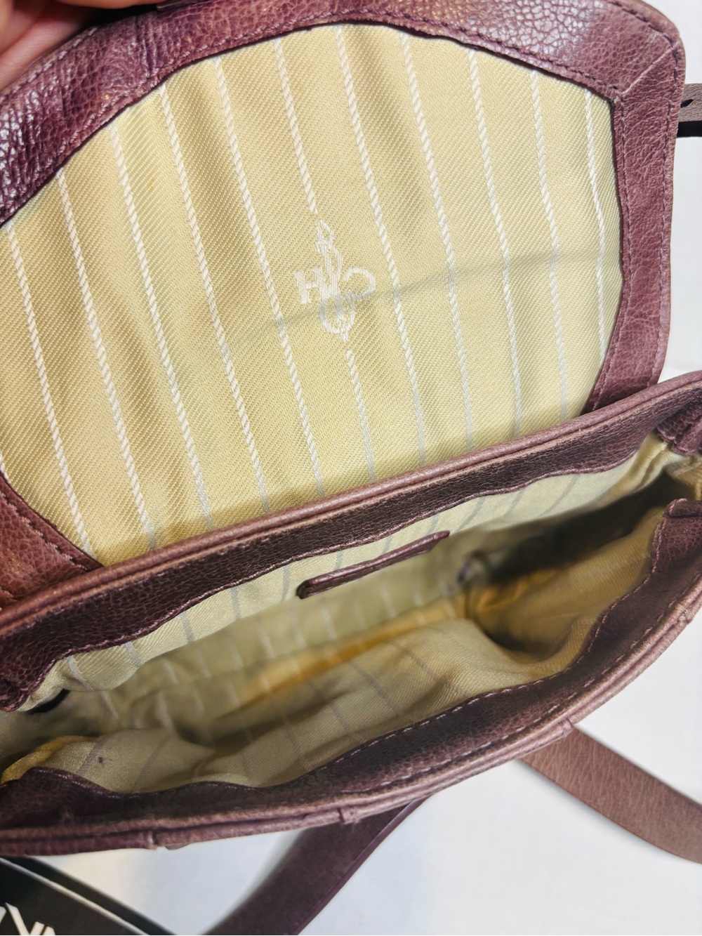 Cole Haan Chestnut Brown Leather Crossbody Bag - Picture 4 of 10